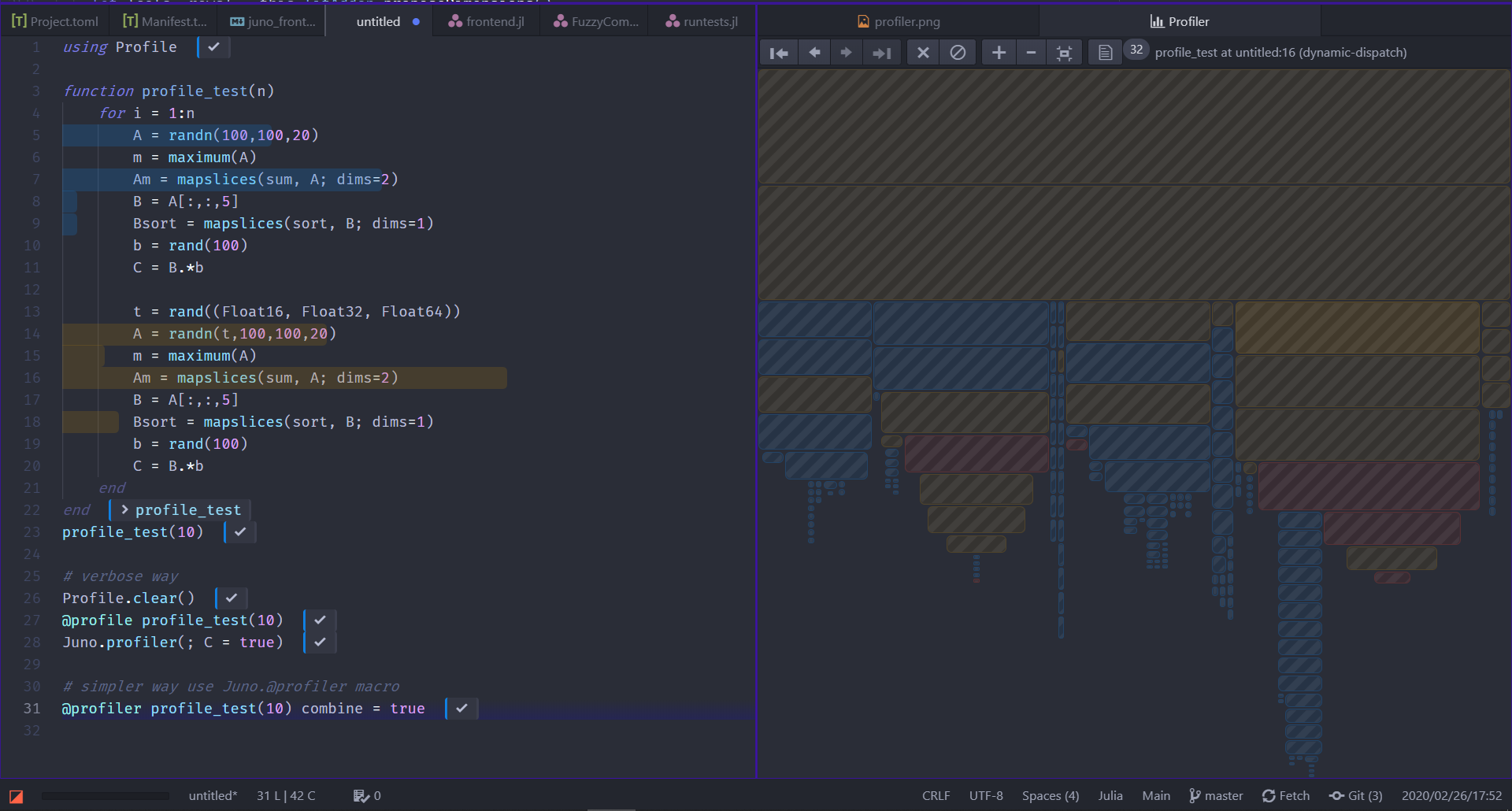 profiler view