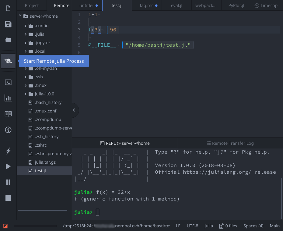 remote editing for atom on mac